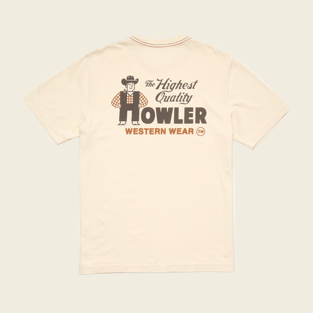 Howler Brothers Cotton T-Shirt Western Wear | Natural