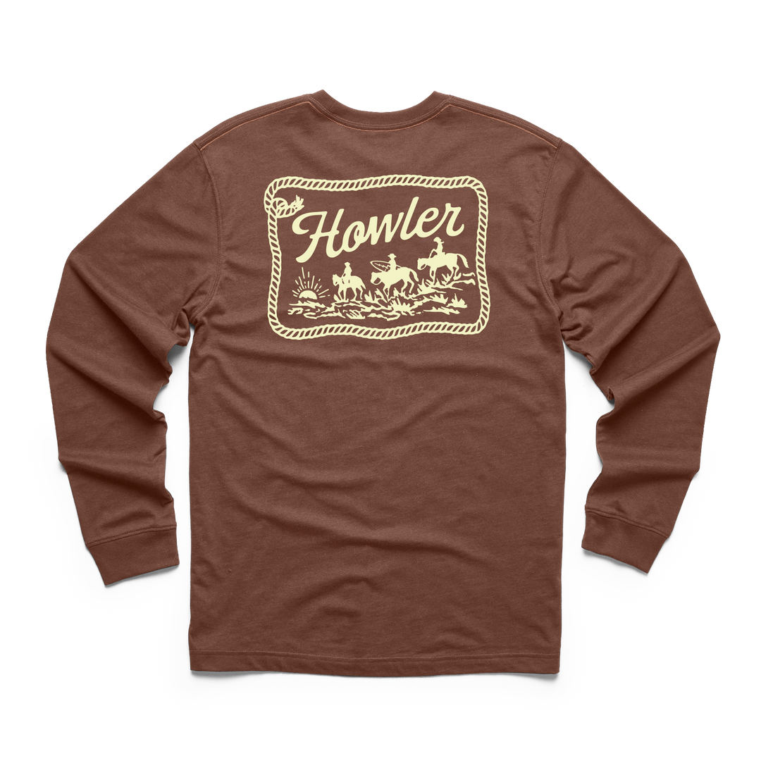 Howler Brothers Longsleeve T-Shirt Howler Posse | Mahogany