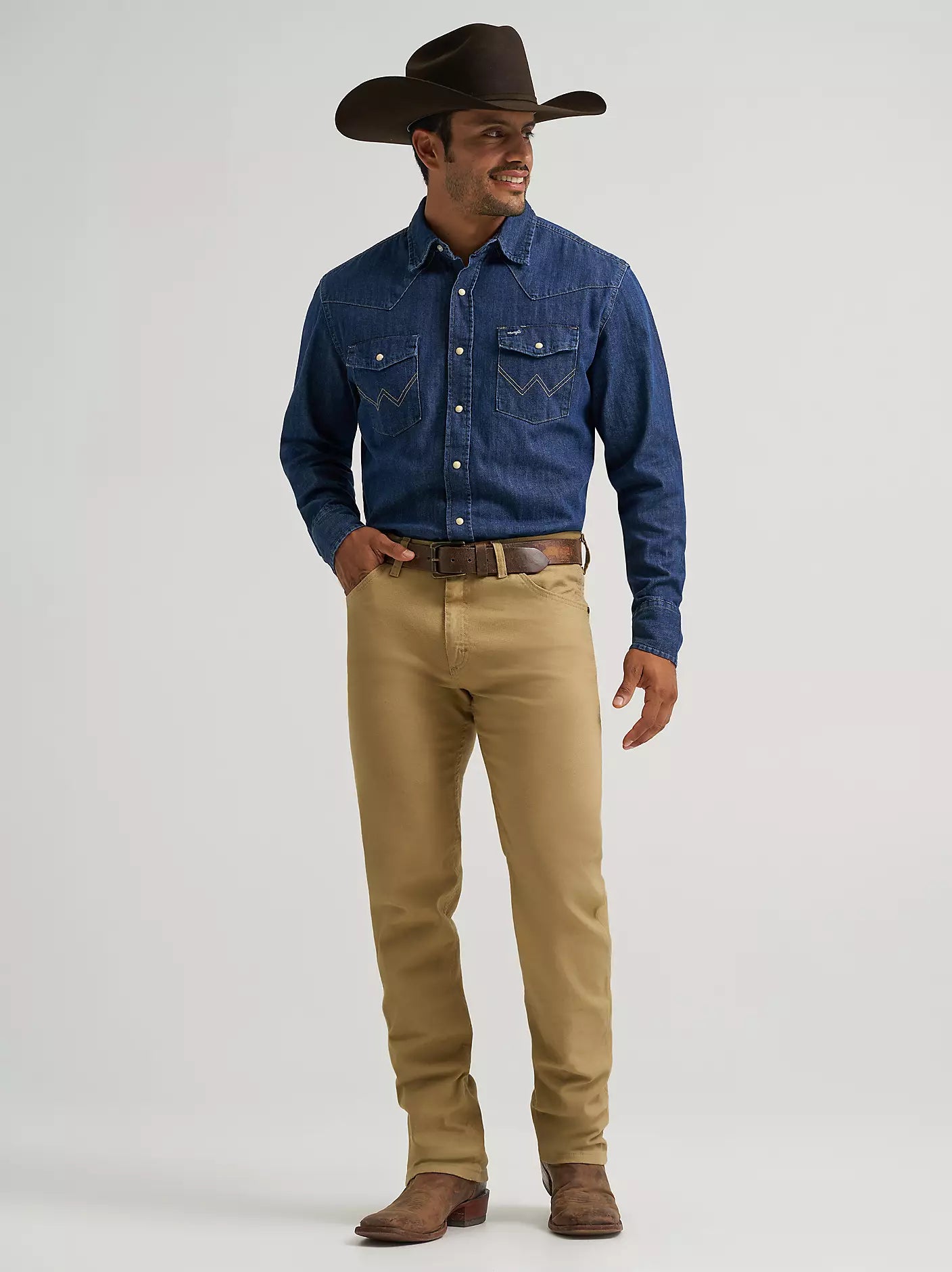 Premium Performance Tough Comfort Cowboy Cut Regular Fit Canvas Jean | Kelp