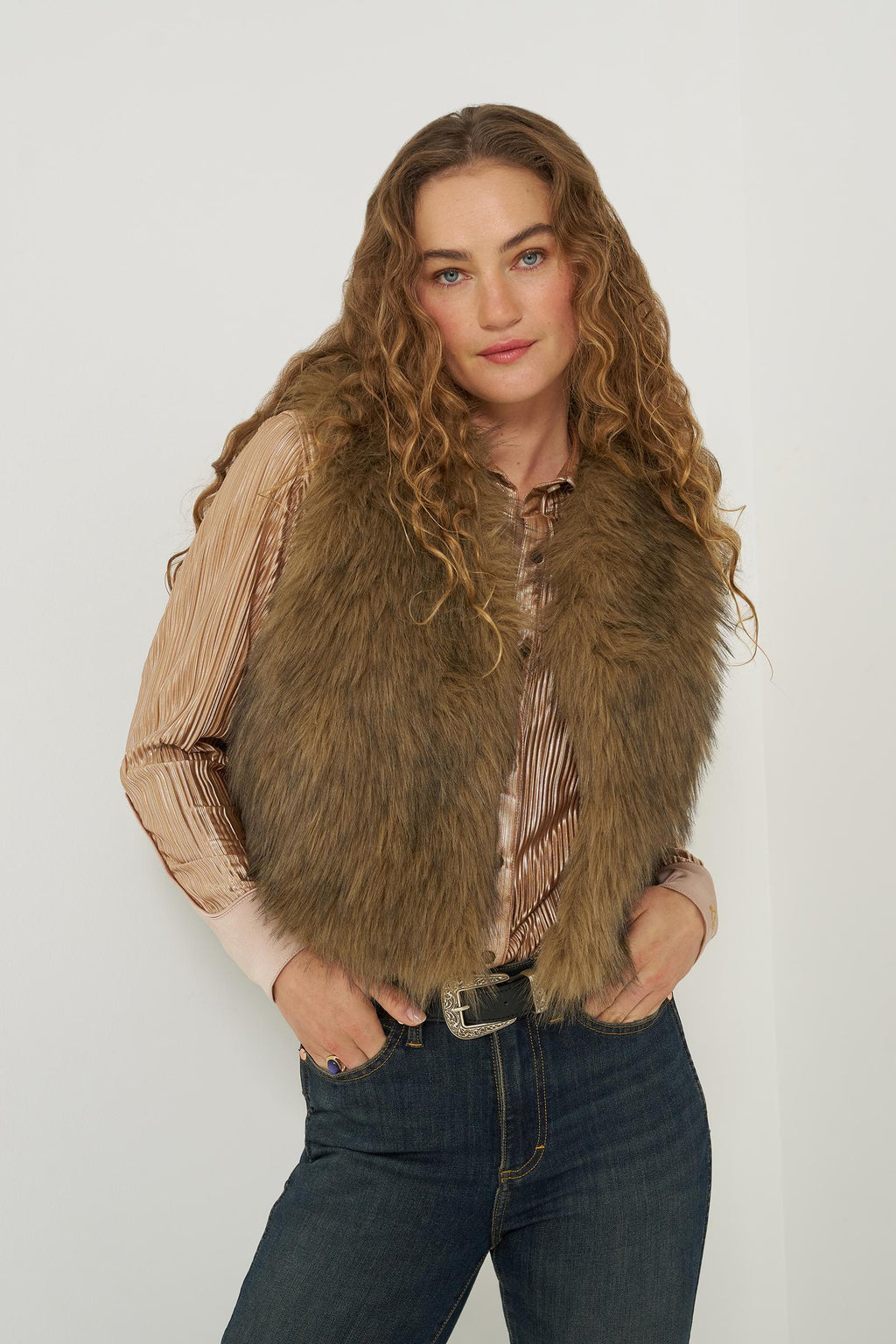 Wrangler X Lainey Wilson Fur Vest