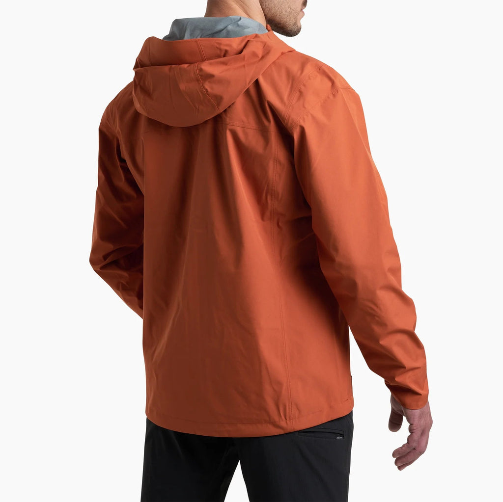 Kuhl red/orange rain jacket