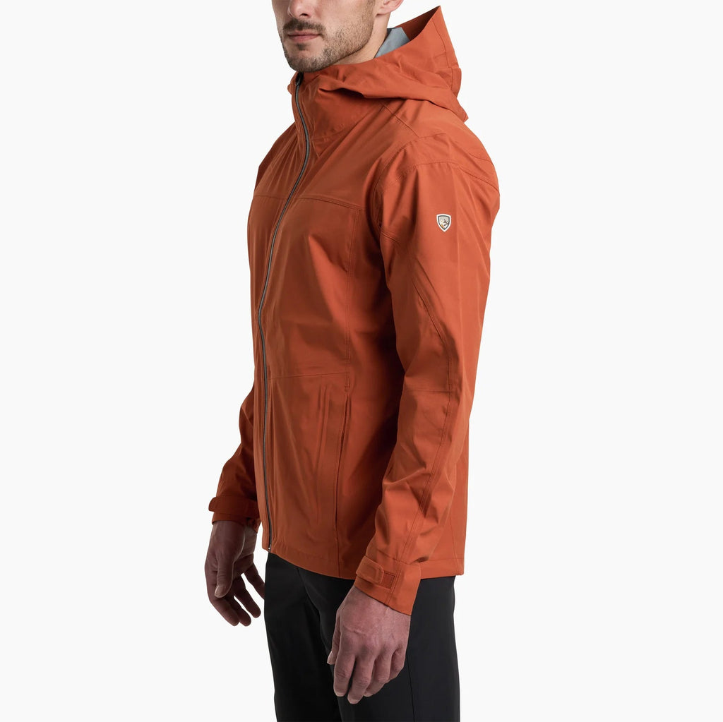 Kuhl red/orange rain jacket