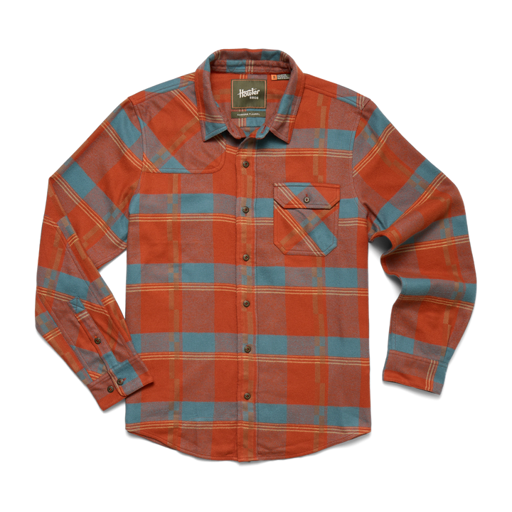 Howler Brothers Harker's Flannel | Backdrop Plaid : Terracotta