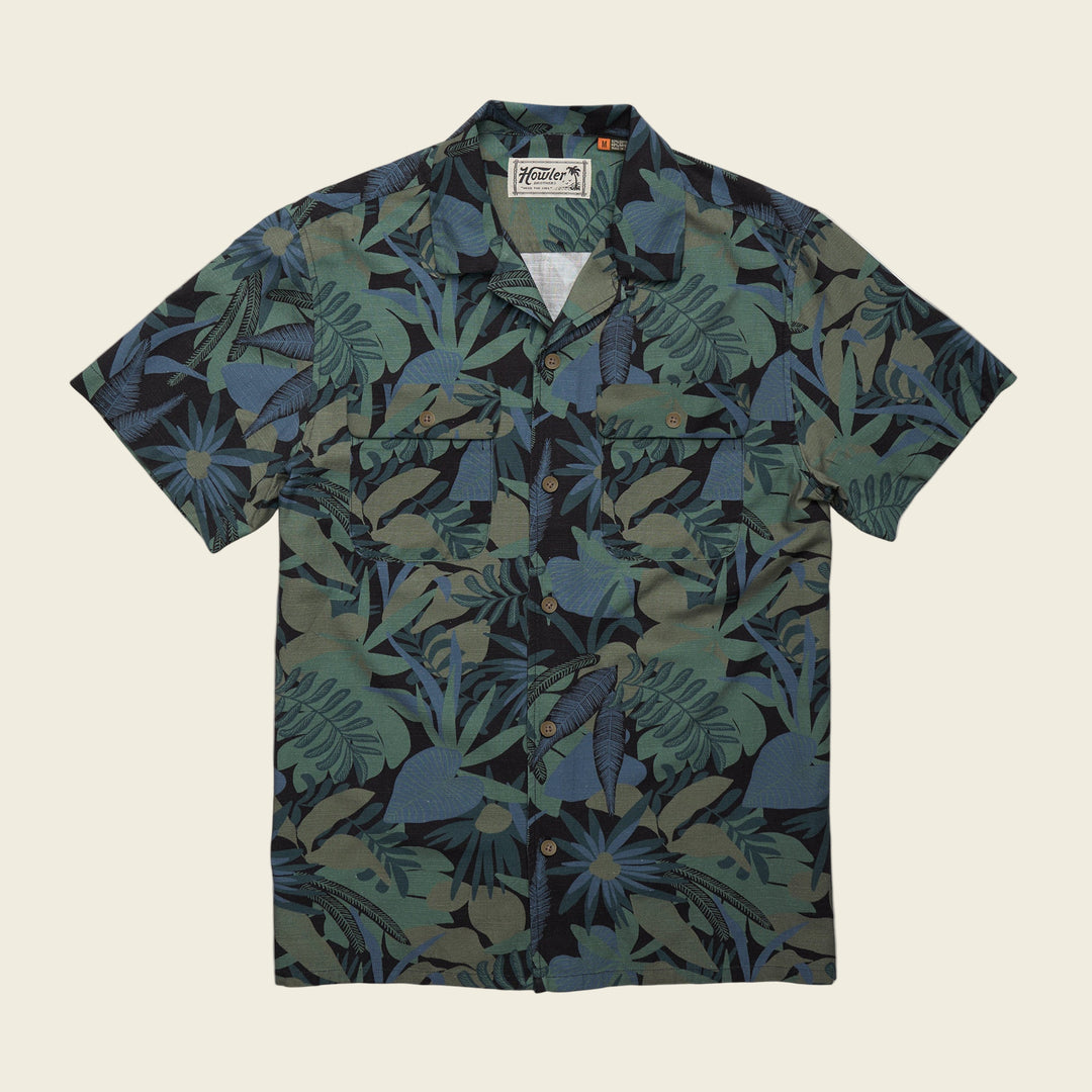 Howler Brothers Shores Club Shirt | Tropical Noir : Antique Black
