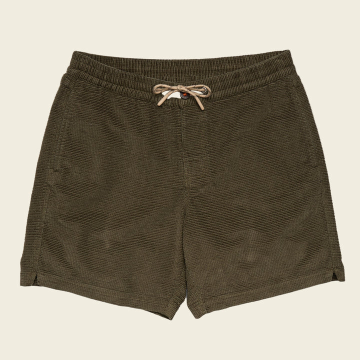 Howler Brothers Pressure Drop Cord Shorts | Grid : Dark Olive