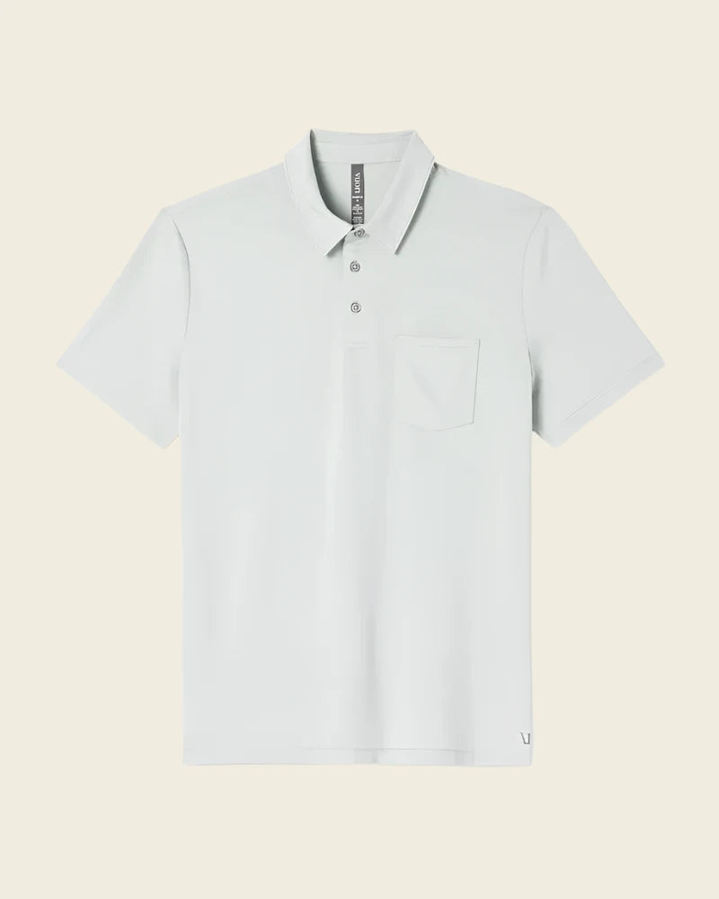 Vuori Men's Zephyr Polo | Sky Grey