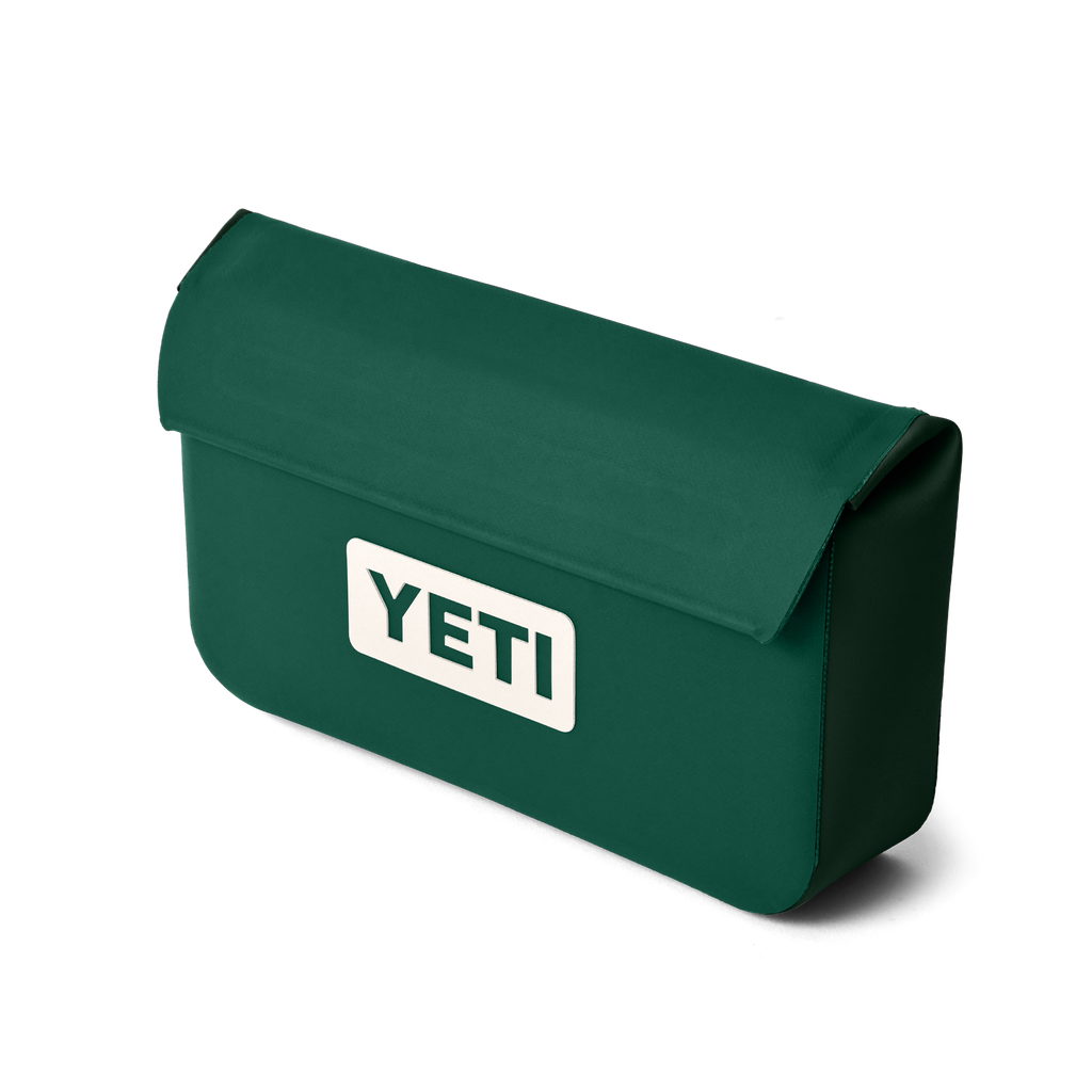 Green YETI cooler bag on a white background