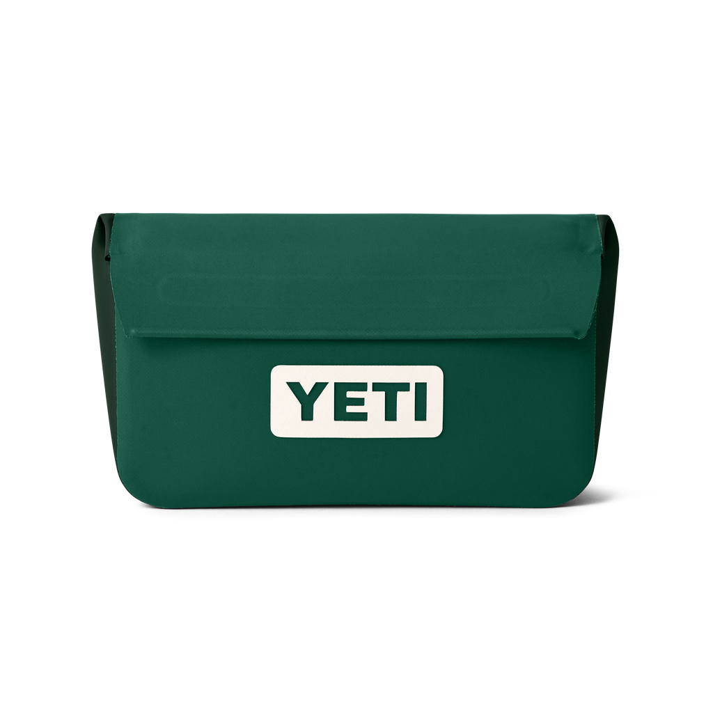 Green YETI bag on a white background