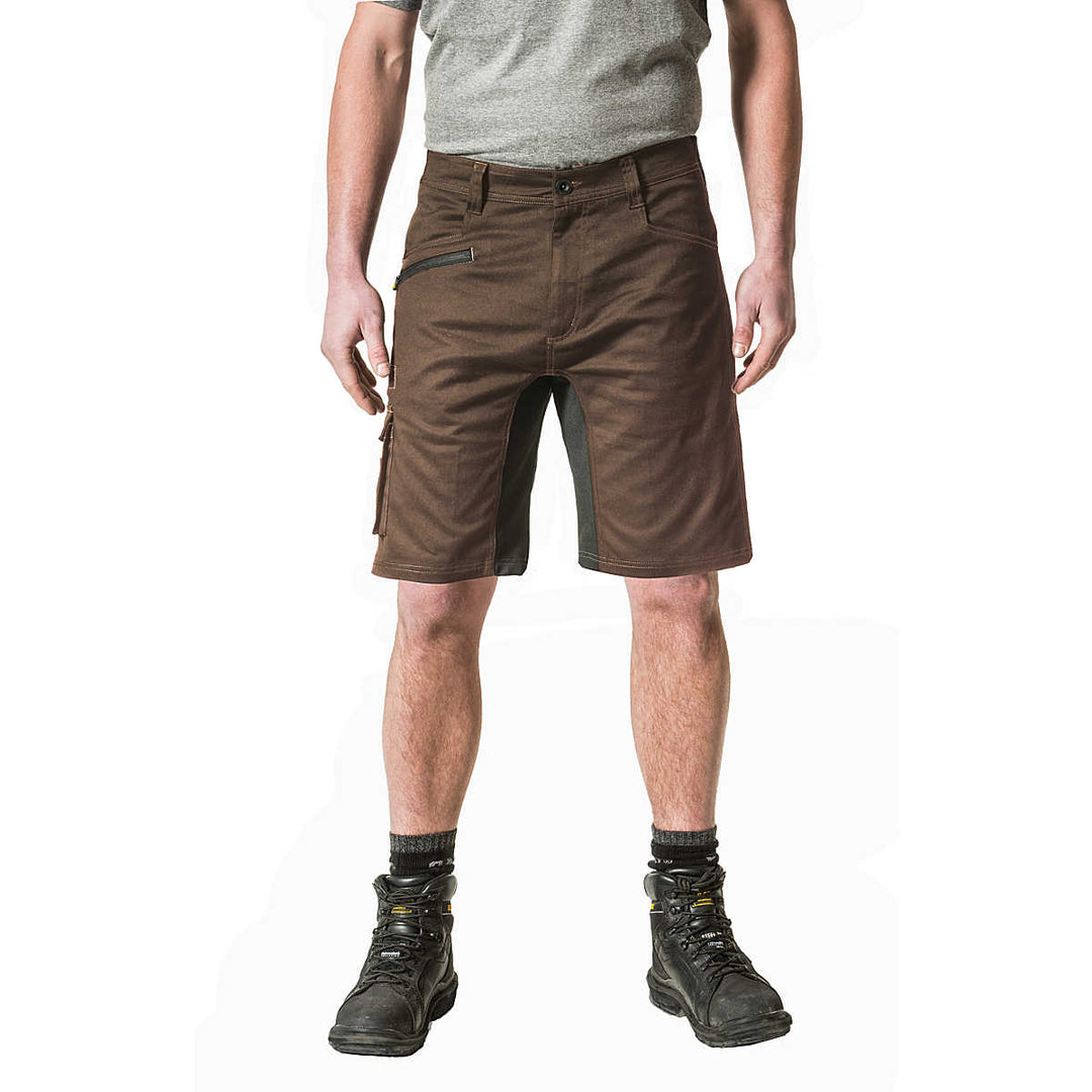 CAT M's Operator Flex Work Shorts | Dark Earth Brown