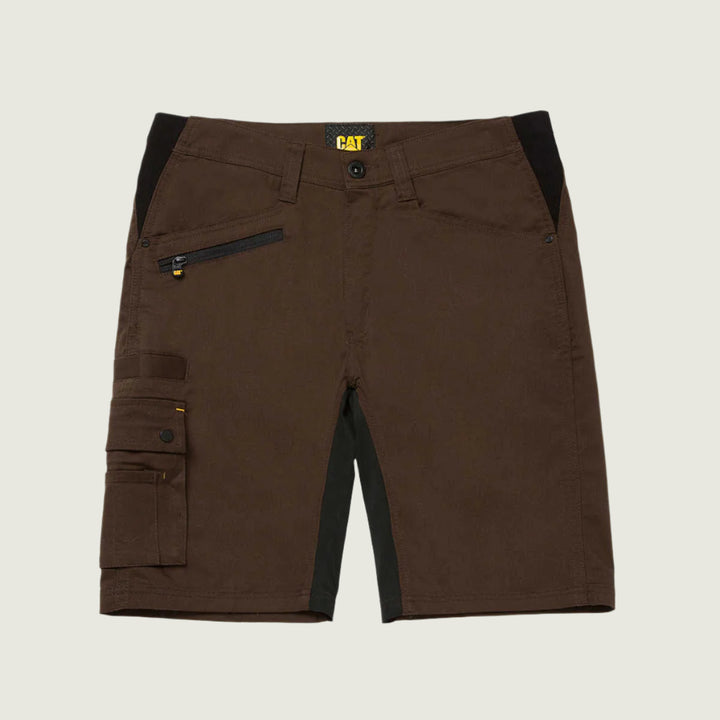 CAT M's Operator Flex Work Shorts | Dark Earth Brown