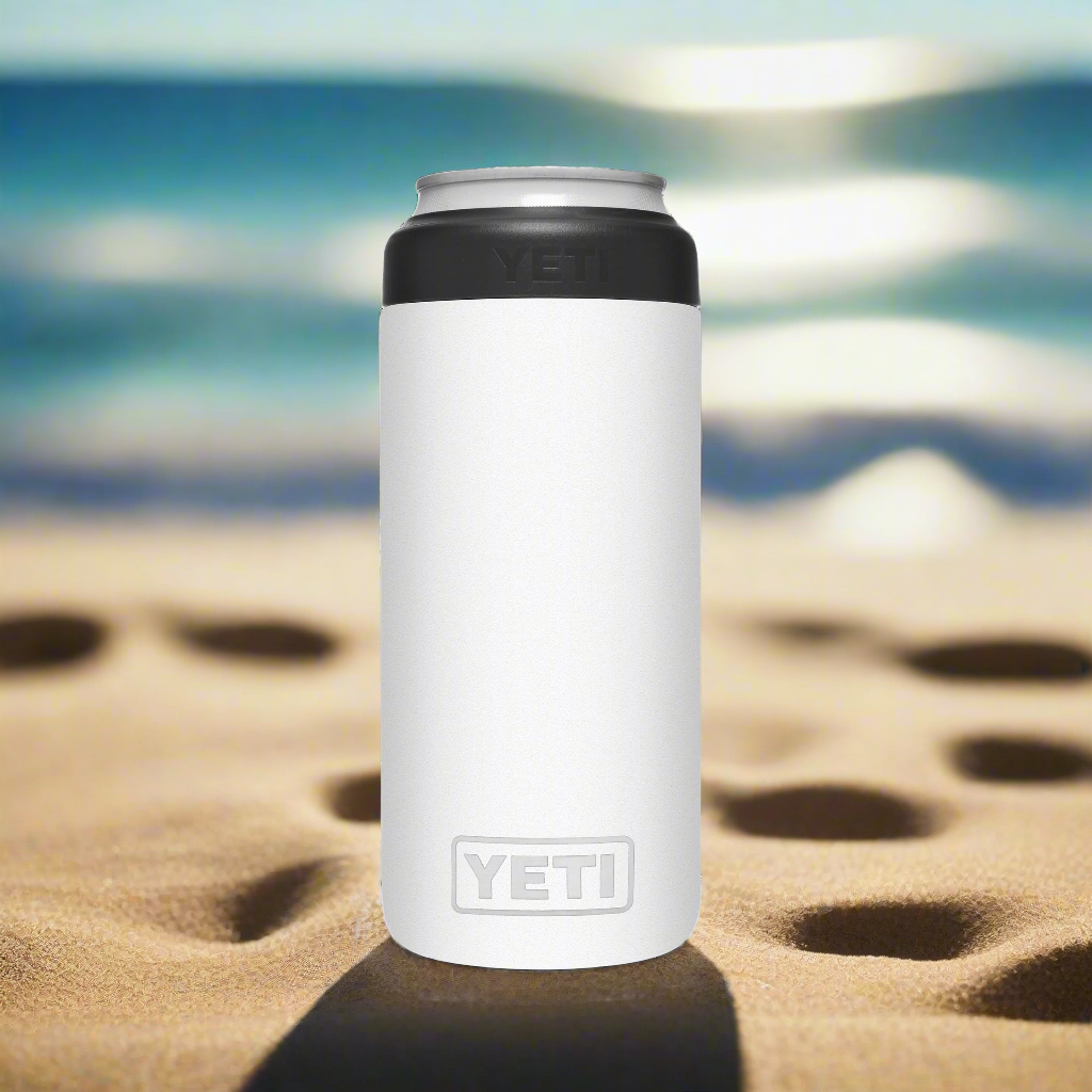 Yeti Rambler 12oz Slim Can Colster | White