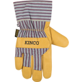 Kinco Lined Premium Grain Pigskin Palm with Safety Cuff | Otto Striped