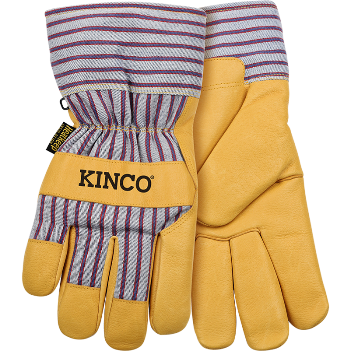 Kinco Lined Premium Grain Pigskin Palm with Safety Cuff | Otto Stripe