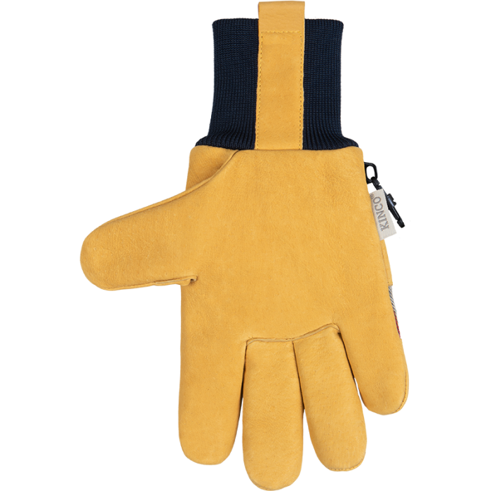 Kinco Women's 1927KW™ Lined Premium Grain Pigskin Palm with Knit Wrist Glove | Otto Striped