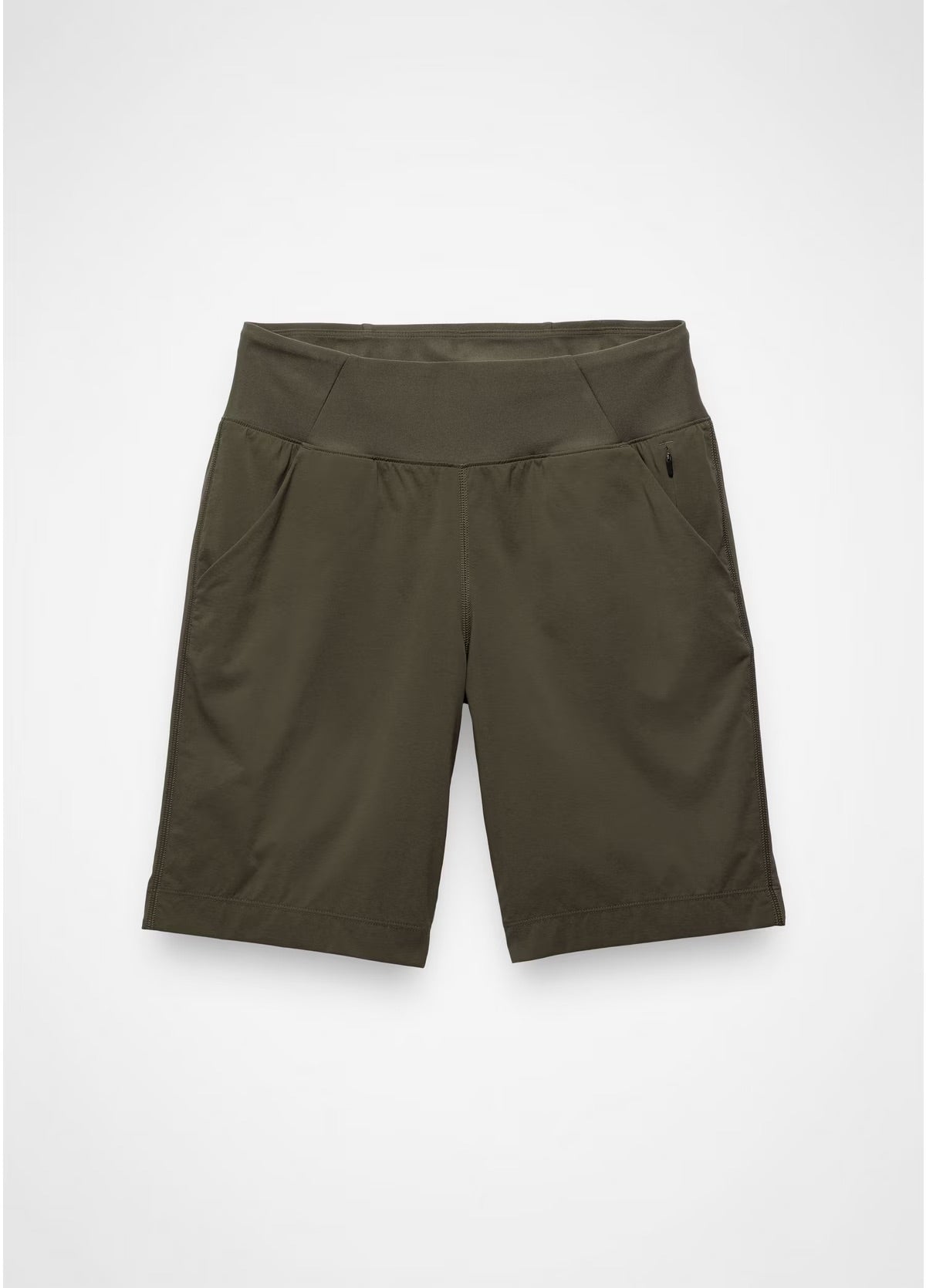Green shorts on a white background