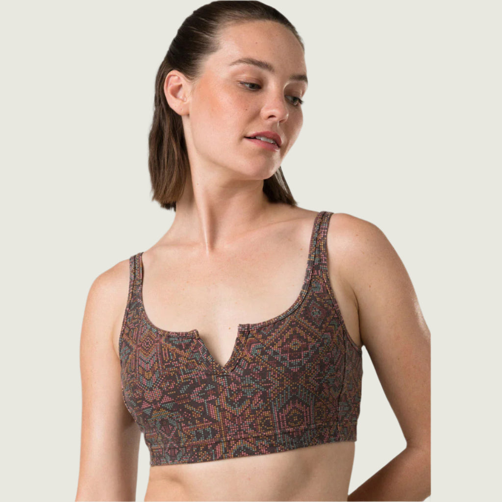 Prana W's Bohemia Hill Bralette | Dark Iron Mosaic