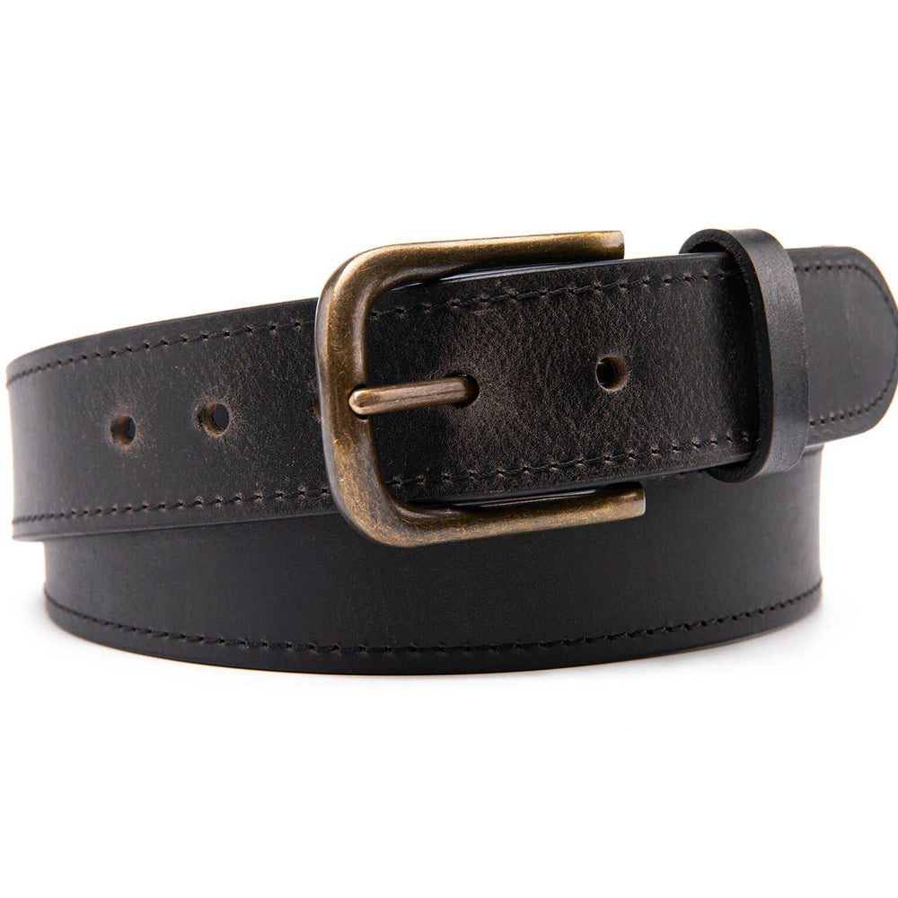 Fabio Valenti Men's Genuine Leather Belt-LA2090 Black