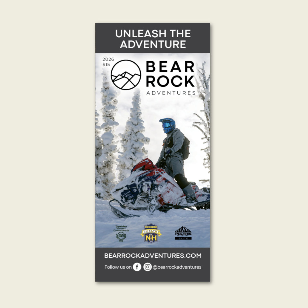 2026 Bear Rock Snowmobile Map | Physical