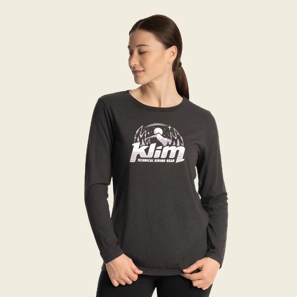 Klim Estelle Women's Tri-blend Tee LS Black Wisteria