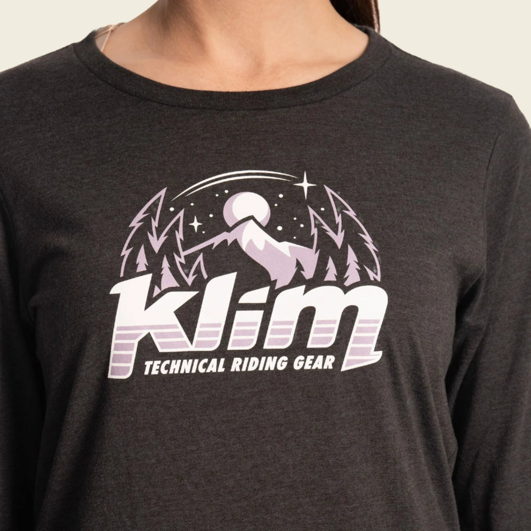 Klim Estelle Women's Tri-blend Tee LS Black Wisteria