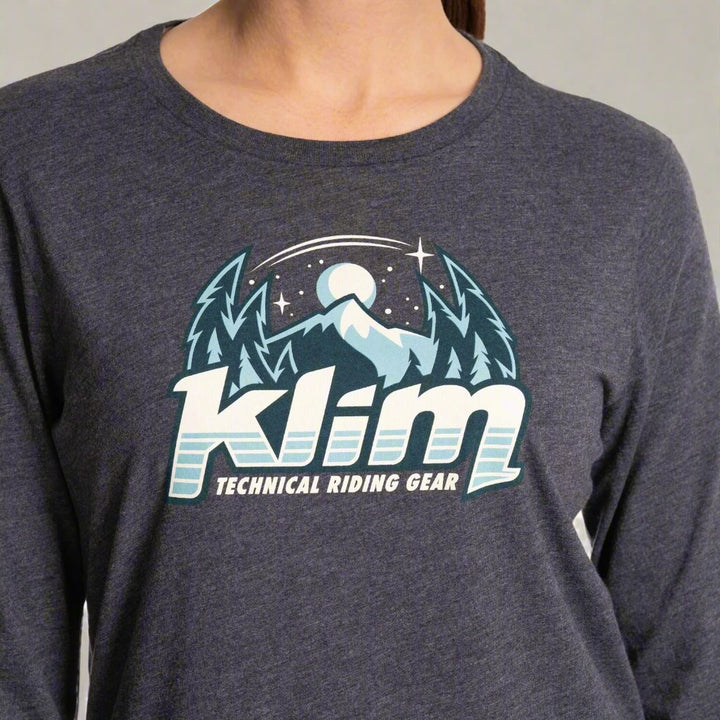 Klim Estelle Women's Tri-blend Tee LS Navy Frost Milky Blue