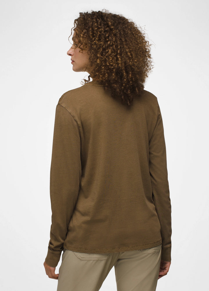 Prana Everyday Vintage-Washed LS Tee Rich Earth