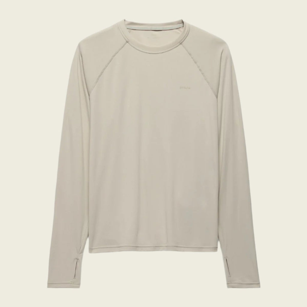 Prana Men's Sol Shade LS Crew | Almond