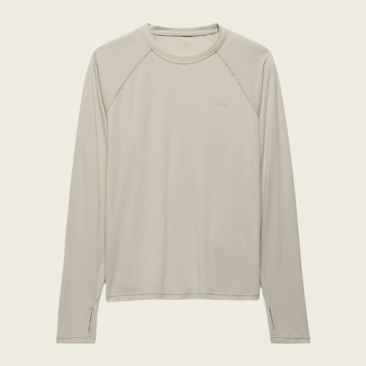 Prana Men's Sol Shade LS Crew | Almond