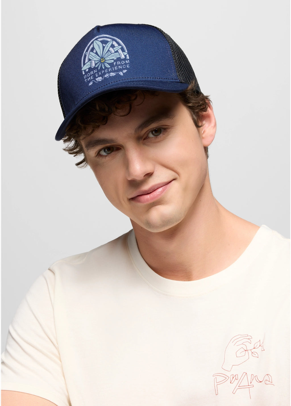 Prana Roads Ahead Trucker | Stormy Night Happy Petals