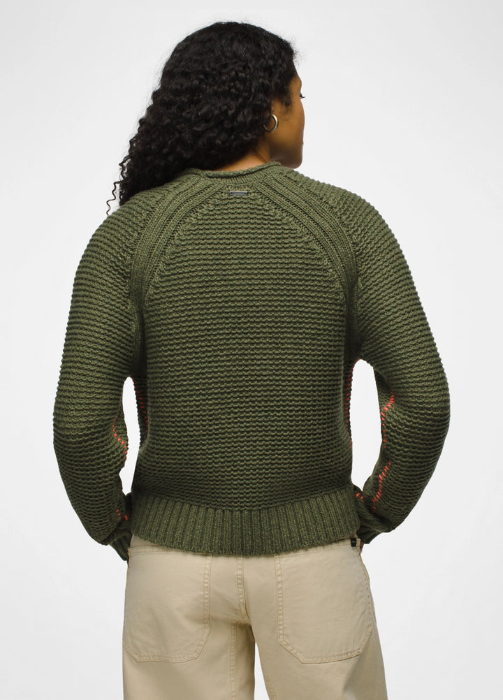 Prana W's Cades Cove Sweater Rye Green