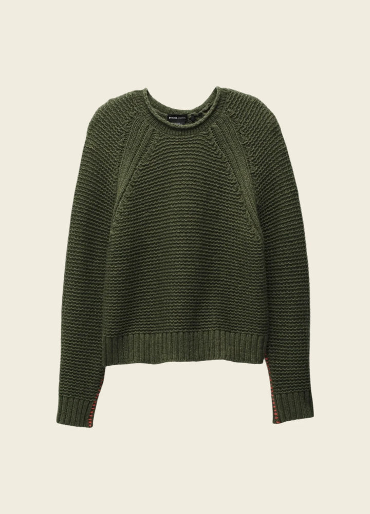 Prana W's Cades Cove Sweater Rye Green