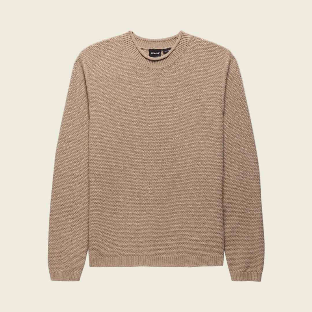 Beige sweater on a white background