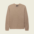 Beige sweater on a white background