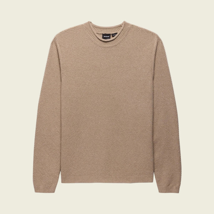Beige sweater on a white background