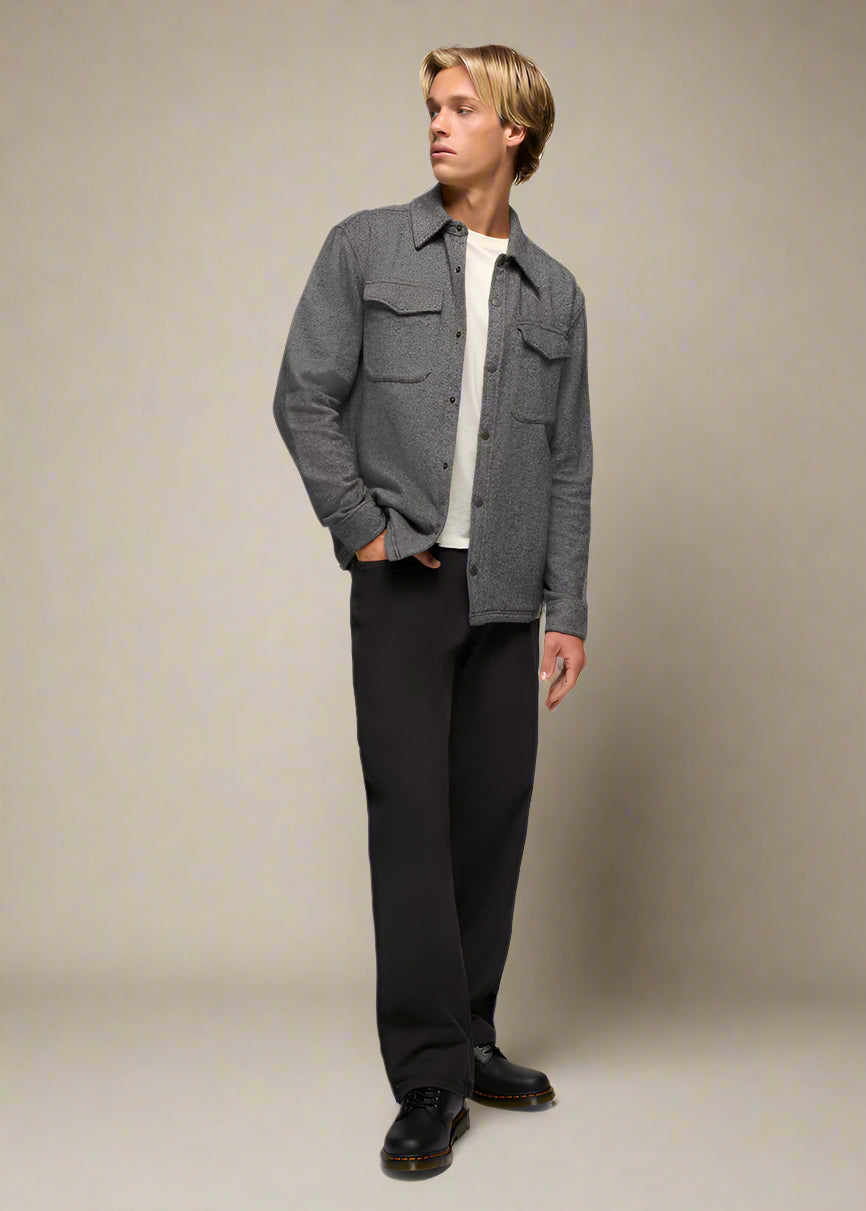 prAna M's Happy Camp Flannel | Shadow Heather