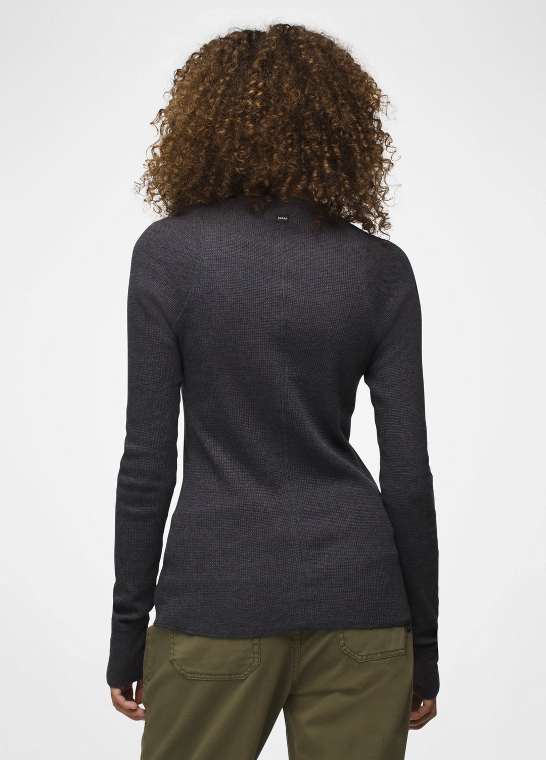 Prana W's Touchstone Henley Charcoal Heather