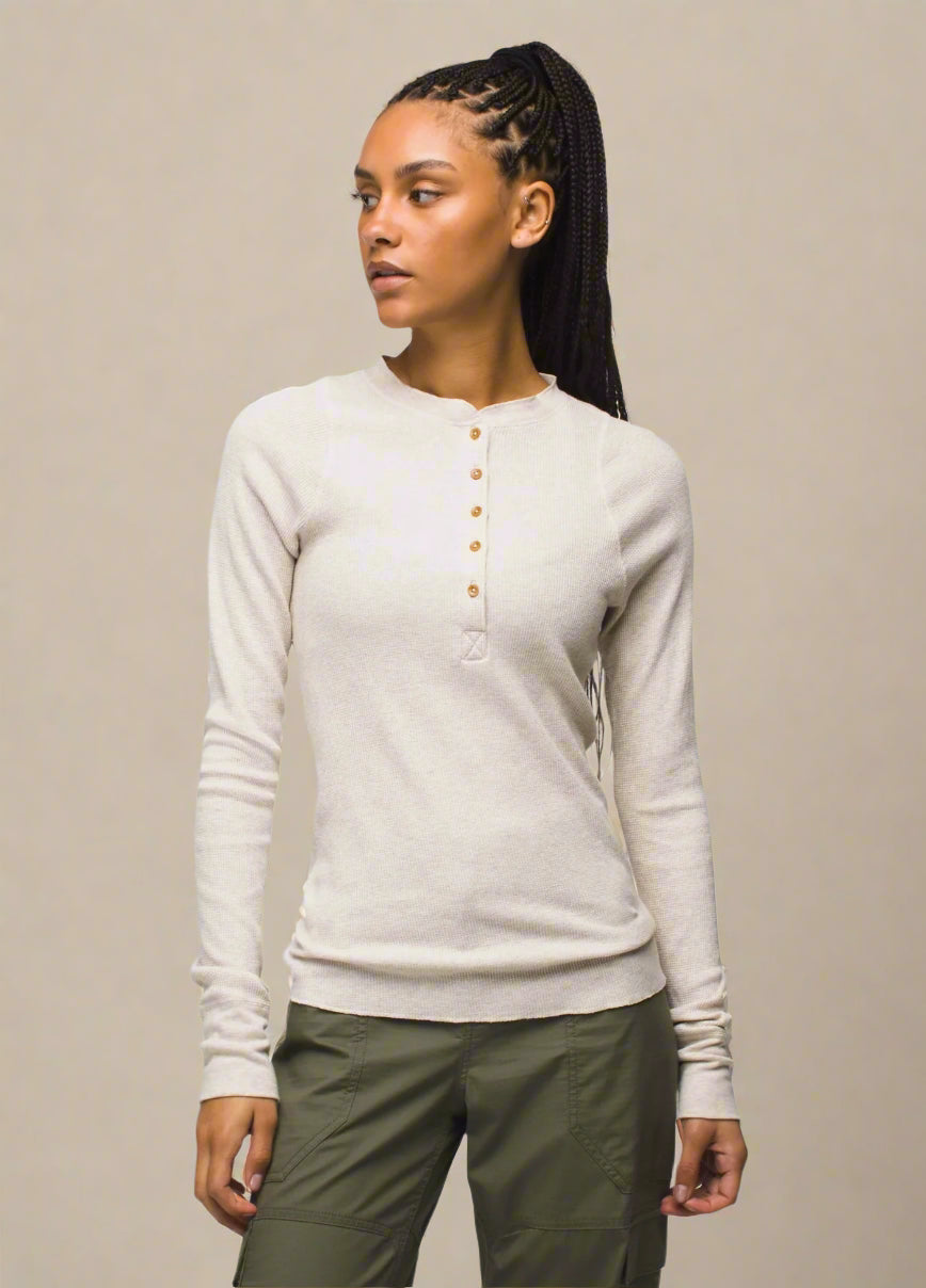 Prana W's Touchstone Henley | Oatmeal Heather