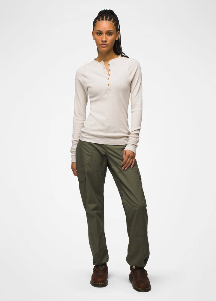 Prana W's Touchstone Henley Oatmeal Heather