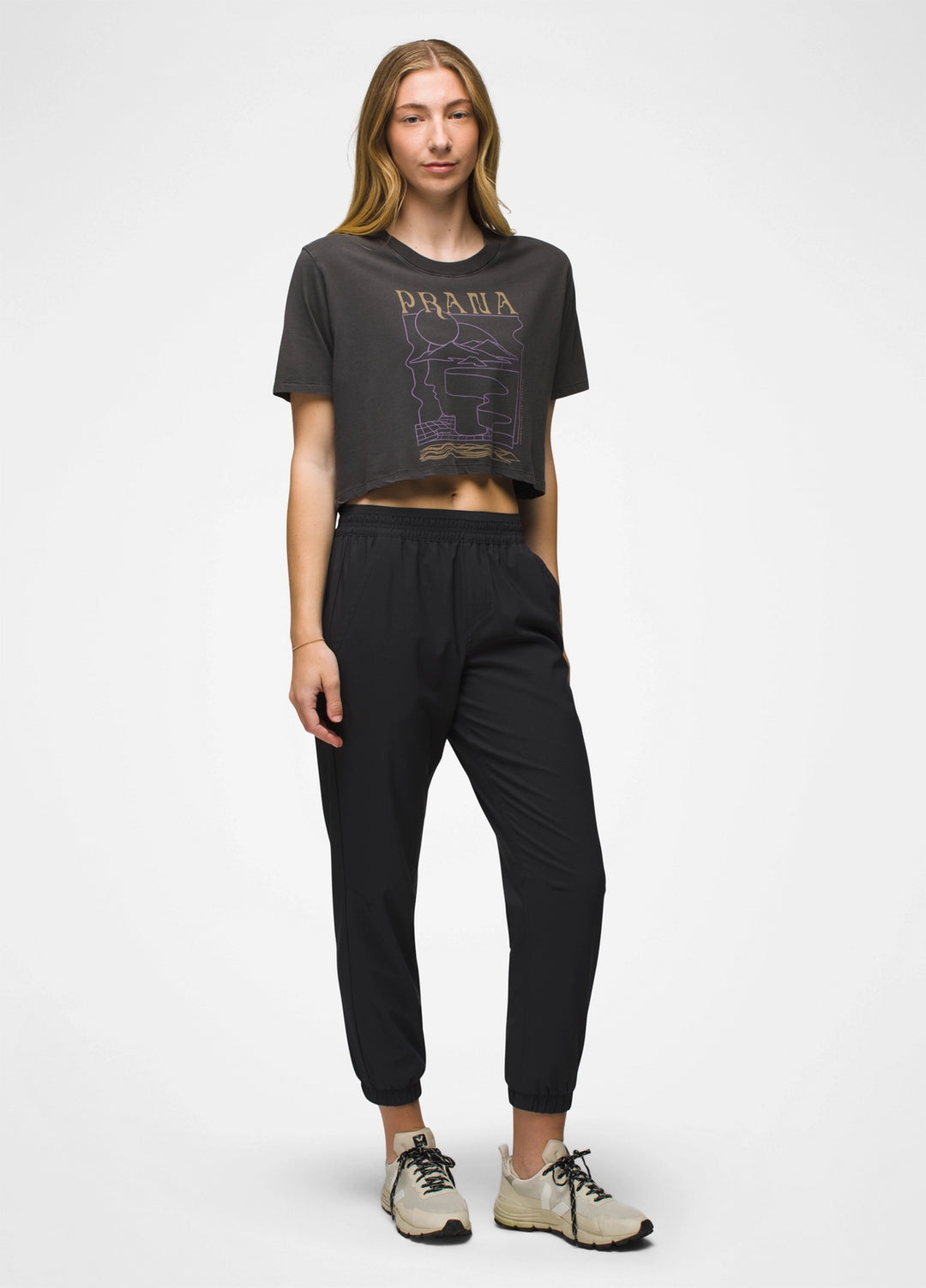 Everyday VW Graphic Crop Tee | Charcoal Mindscape