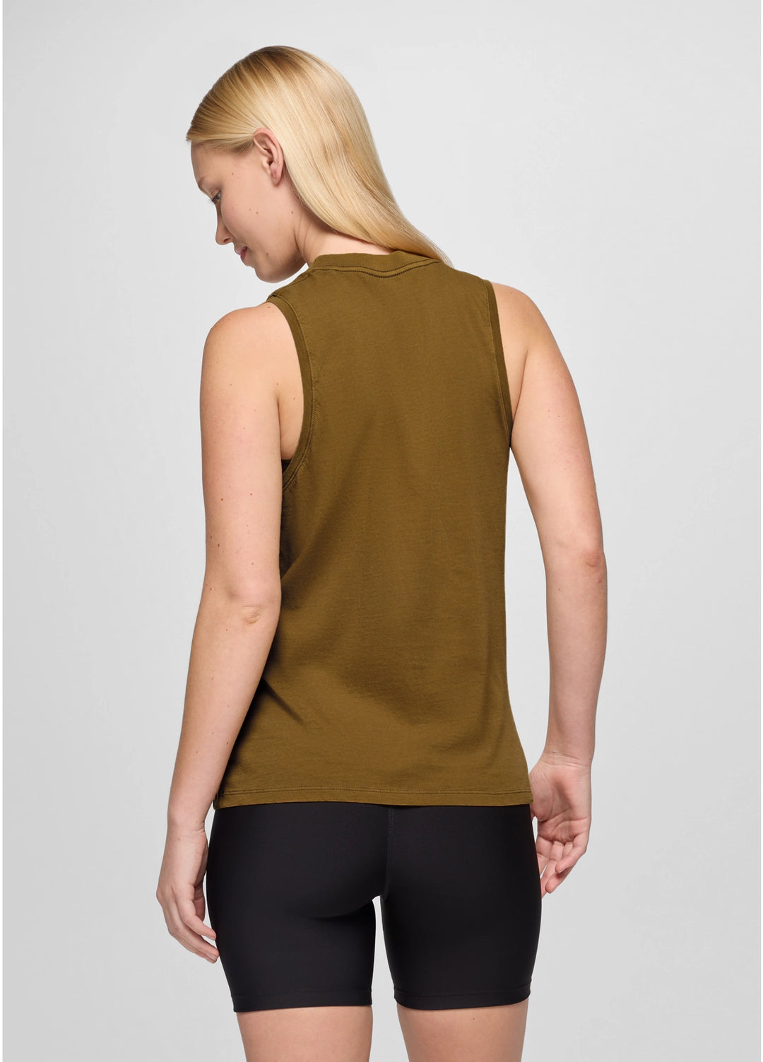 Prana Women's Everyday Graphic Tank | Retro Olive / Luminous Breathe