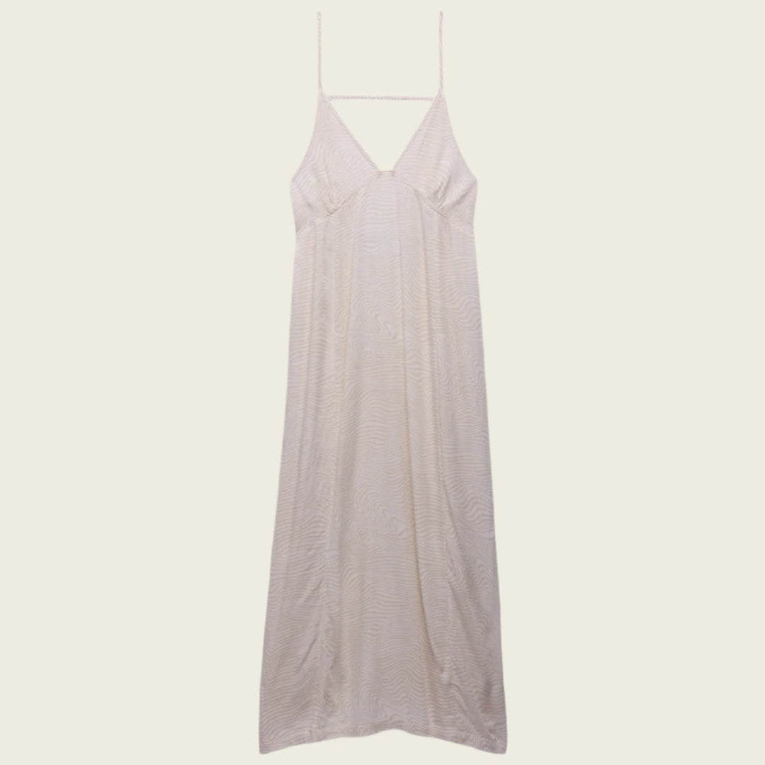 Prana Women's Fernie V-Neck Maxi Dress | Soft White Wavee