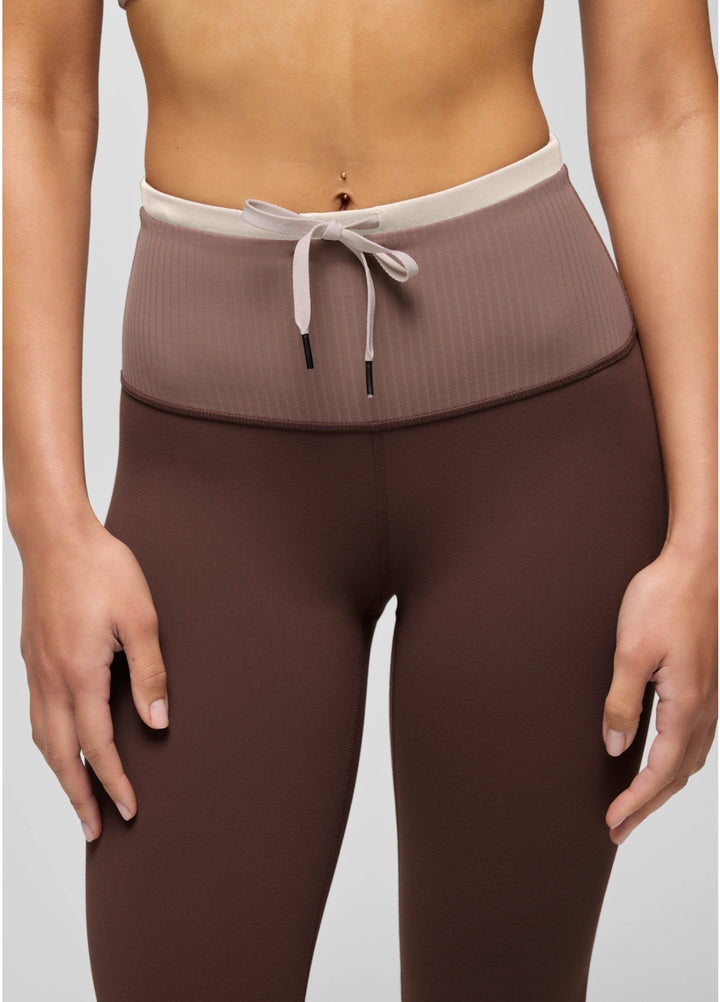 Prana Women's Luxara Salutations Legging | Mocha Colorblock