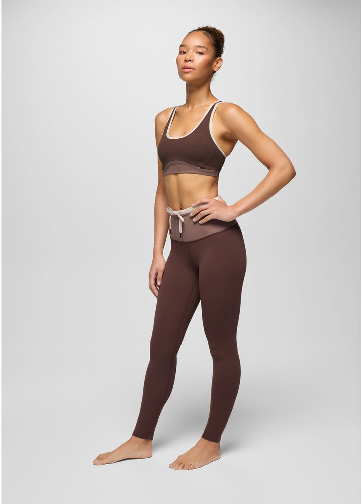 Prana Women's Luxara Salutations Legging | Mocha Colorblock