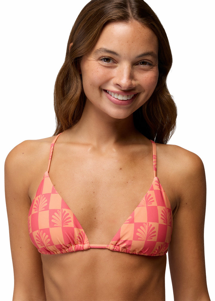 prAna Hana Highway Triangle Top | Guava Pop Checker