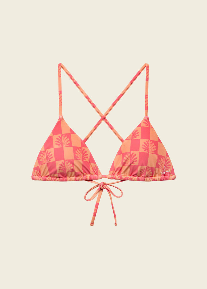 prAna Hana Highway Triangle Top | Guava Pop Checker