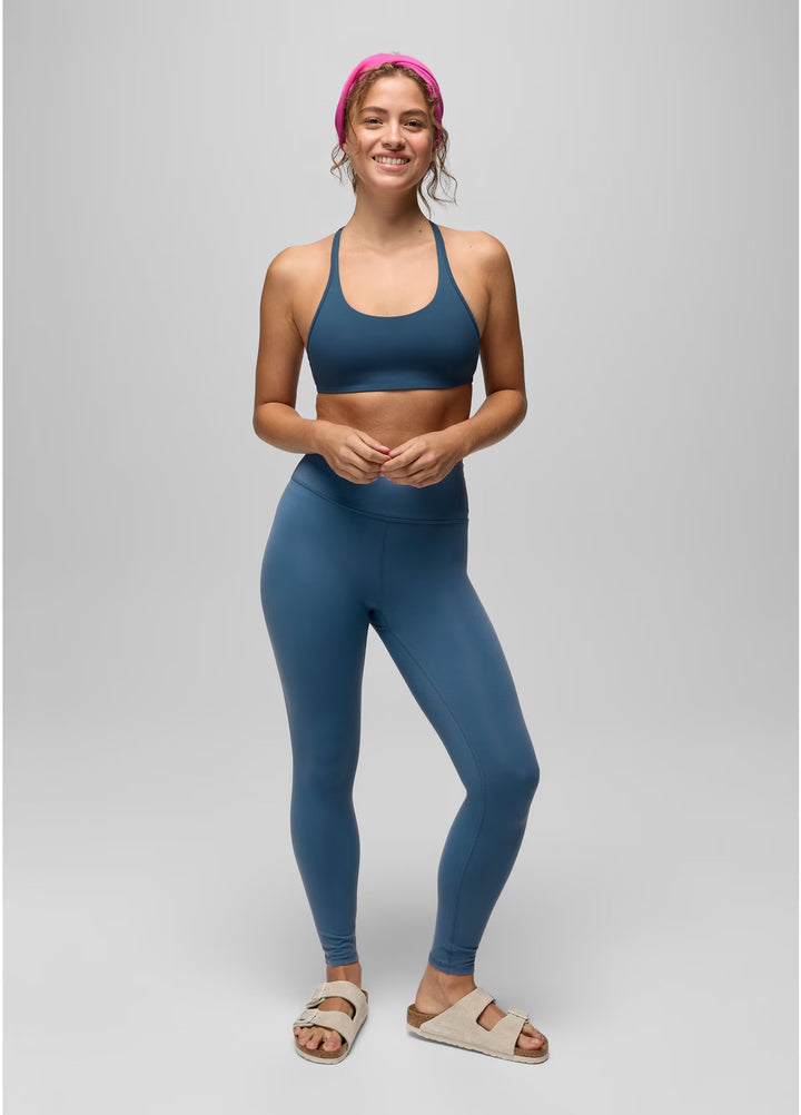 prAna Luxara Racerback Bra | Bluff Blue