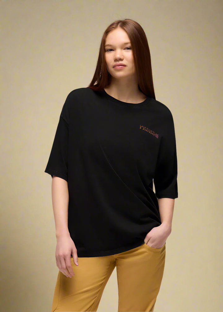 prAna Everyday Graphic Oversized Tee | Black Good Vibes
