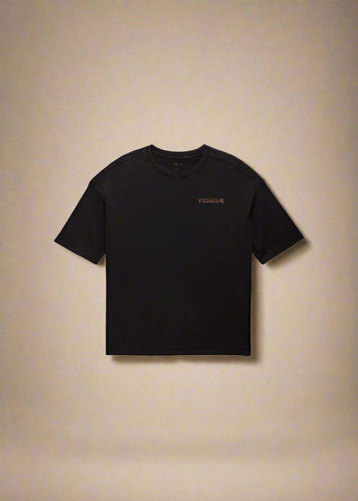 prAna Everyday Graphic Oversized Tee | Black Good Vibes