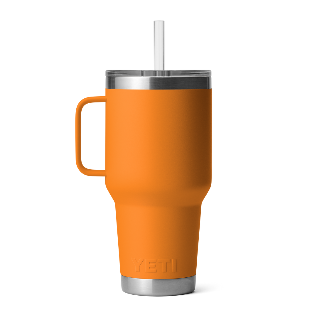 Yeti Rambler 35 oz Straw Mug King Crab Orange