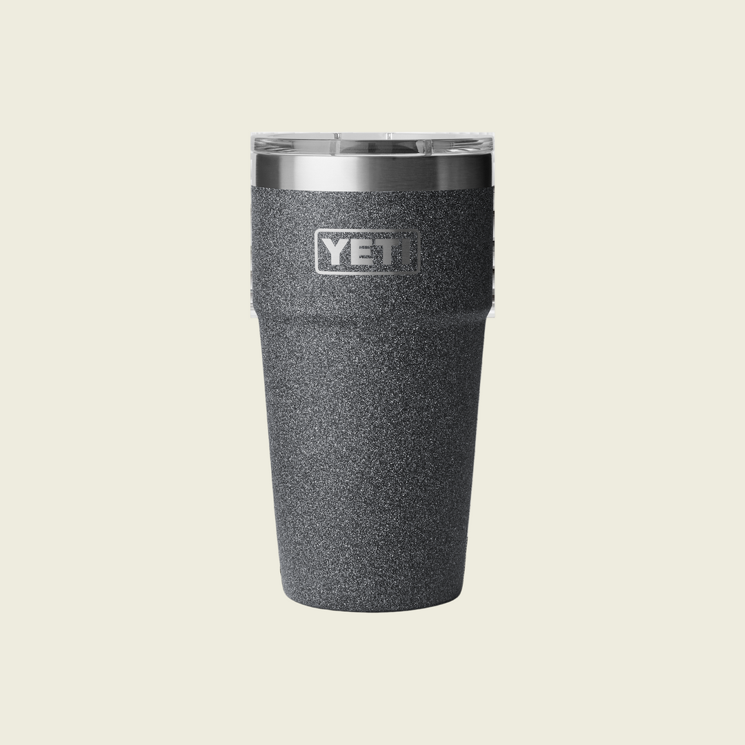 Yeti 20 oz Rambler Stackable Tumbler | Black Stone